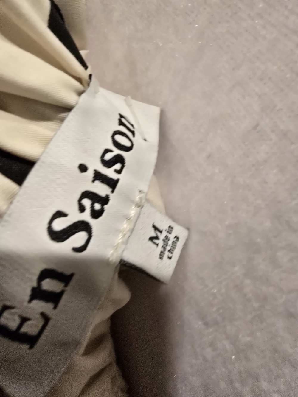 En Saison Beige Maxi Dress with Black Polka Dots - Picture 5 of 6